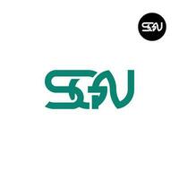 lettre sgn monogramme logo conception vecteur