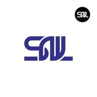 lettre snl monogramme logo conception vecteur