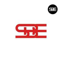 lettre sbe monogramme logo conception vecteur