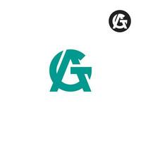 lettre ag Géorgie monogramme logo conception vecteur