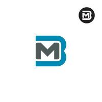lettre bm monogramme logo conception vecteur