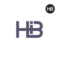 lettre hbi monogramme logo conception vecteur