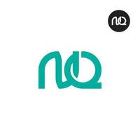 lettre nq monogramme logo conception vecteur