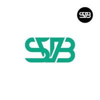 lettre svb monogramme logo conception vecteur