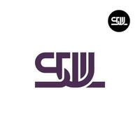 lettre swl monogramme logo conception vecteur