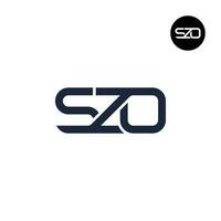 lettre szo monogramme logo conception vecteur