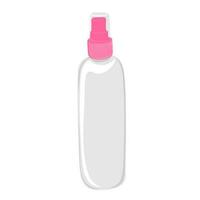 vide vaporisateur bouteille. cosmétique bouteille avec distributeur pour cheveux ou peau se soucier produit vecteur