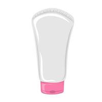 vide Plastique tube avec casquette pour produits de beauté, corps crème, peau se soucier, gel, lotion, dentifrice. beauté soin de la peau produit vecteur