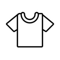 icône de style de ligne de vêtements de chemise vecteur