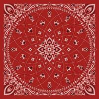 simplement bandana décoré avec blanc noir géométrique ornement lignes cette pouvez être appliqué à tissus de divers couleurs vecteur