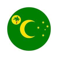 illustration simple du drapeau des îles cocos pour le jour de lindépendance ou les élections vecteur