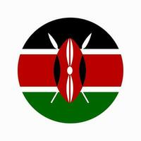 illustration simple du drapeau du kenya pour le jour de l'indépendance ou l'élection vecteur