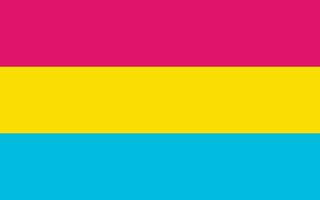 drapeau de la fierté pansexuelle identité sexuelle drapeau de la fierté vecteur