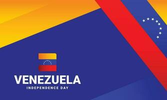 Venezuela indépendance journée un événement célébrer vecteur