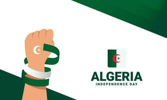 Algérie indépendance journée un événement célébrer vecteur