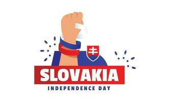 la slovaquie indépendance journée un événement célébrer vecteur