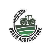 vert agriculture logo vecteur illustration