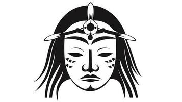 esprit de le guerrier explorer le énigmatique samouraï masque pour iconique symbolisme vecteur