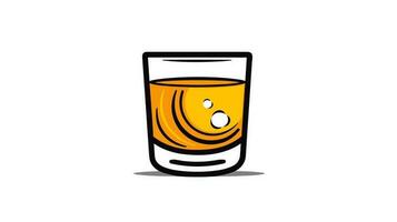 whisky verre icône élever votre conception avec le intemporel charme de whisky gobelets vecteur