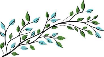 arbre branche illustration pour mur art et autocollant vecteur