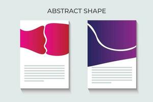 abstrait forme conception pour prospectus, brochure, bannière et social médias poste. coloré géométrique forme conception. vecteur