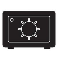 argent sûr boîte icône logo vecteur conception