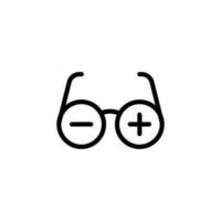 des lunettes signe symbole vecteur