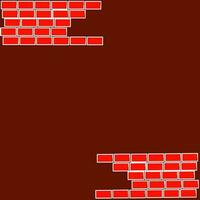 rouge briques arrangement illustration vecteur