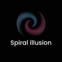 spirale illusion conception vecteur