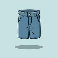 court un pantalon le illustration vecteur