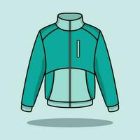 le illustration de vert sport veste vecteur