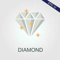 diamant plat Icônes eps fichier vecteur