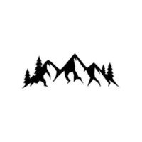 vecteur de logo de montagne