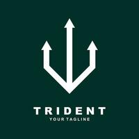 icône de vecteur de modèle de logo trident