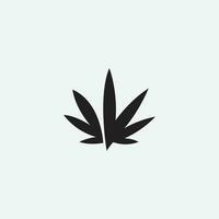 Facile cannabis logo modèle. meilleur pour logo ou icône. vecteur