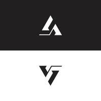 initiale lettre une logo, v lettre vecteur logo vecteur