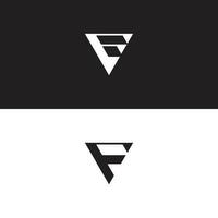 initiale lettre e logo, F lettre vecteur logo vecteur
