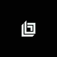 initiale lettre b bb minimaliste art logo modèle. vecteur