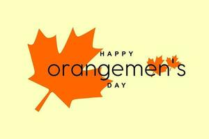 des orangers journée Canada vecteur