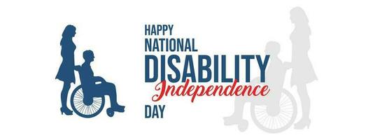 nationale invalidité indépendance journée vecteur