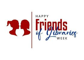 nationale copains de bibliothèques la semaine vecteur