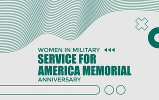 femmes dans militaire un service pour Amérique Mémorial vecteur