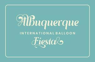 Albuquerque international ballon fête vecteur