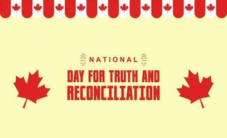 nationale journée pour vérité et réconciliation vecteur