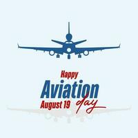 nationale aviation journée vecteur