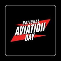 nationale aviation journée vecteur
