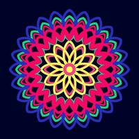 mandala avec coloré, mandala, vecteur mandala, floral mandala, fleur mandala, conception pour coloration livre page, broderie, illustration, vecteur