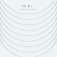 Fond de vague de cercle de forme élégante Papercut vecteur