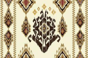 motif ethnique Fait main magnifique ikat art. ethnique abstrait floral Contexte art. populaire broderie, péruvien, Indien, Asie, marocain, Turquie, et ouzbek style. aztèque géométrique art ornement imprimer. vecteur