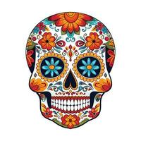 dia de los muertos mexicain crâne, journée de le mort mexicain crâne vecteur